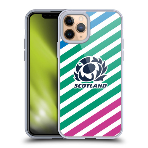 Scotland Rugby Graphics Lines Soft Gel Case for Apple iPhone 11 Pro
