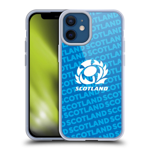 Scotland Rugby Graphics Logo Blue Soft Gel Case for Apple iPhone 12 Mini