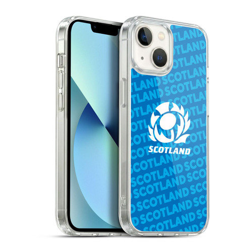Scotland Rugby Graphics Logo Blue Soft Gel Case for Apple iPhone 13