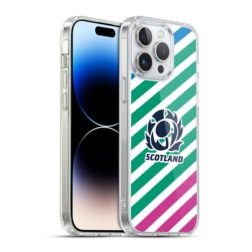 Scotland Rugby Graphics Lines Soft Gel Case for Apple iPhone 14 Pro Max