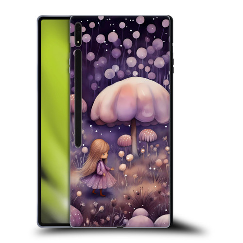 Haroulita Whimsical Girl And Mushroom Soft Gel Case for Samsung Galaxy Tab S8 Ultra