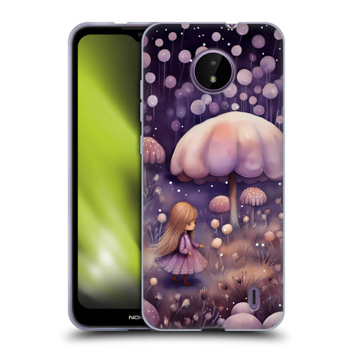 Haroulita Whimsical Girl And Mushroom Soft Gel Case for Nokia C10 / C20