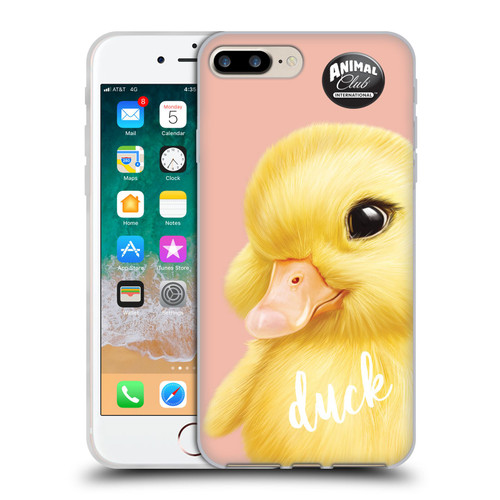 Animal Club International Faces Duck Soft Gel Case for Apple iPhone 7 Plus / iPhone 8 Plus & MagSafe