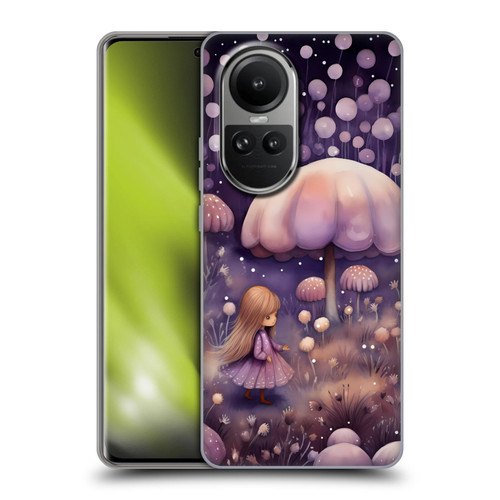 Haroulita Whimsical Girl And Mushroom Soft Gel Case for OPPO Reno10 5G / Reno10 Pro 5G