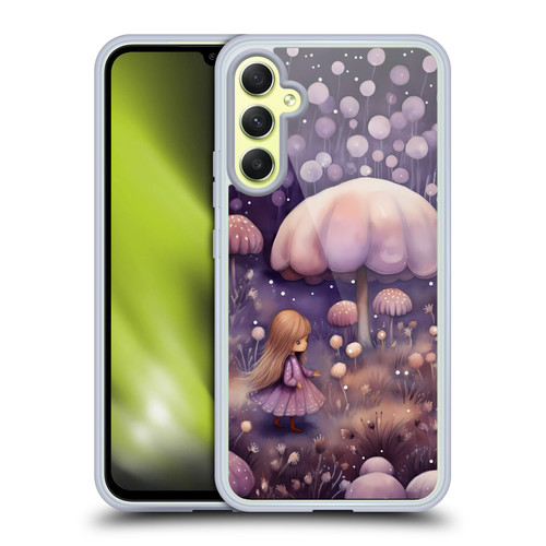 Haroulita Whimsical Girl And Mushroom Soft Gel Case for Samsung Galaxy A34 5G