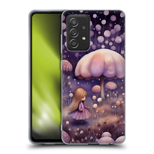 Haroulita Whimsical Girl And Mushroom Soft Gel Case for Samsung Galaxy A52 / A52s / 5G (2021)