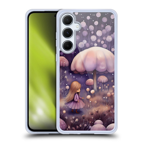Haroulita Whimsical Girl And Mushroom Soft Gel Case for Samsung Galaxy A55 5G