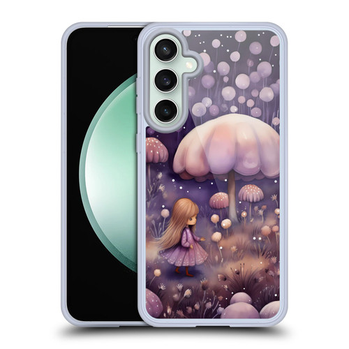 Haroulita Whimsical Girl And Mushroom Soft Gel Case for Samsung Galaxy S23 FE 5G