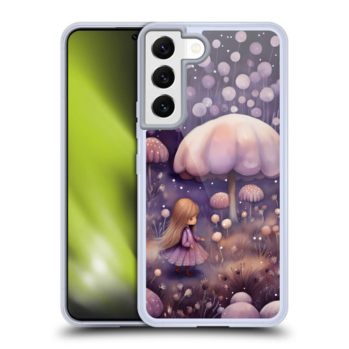 Haroulita Whimsical Girl And Mushroom Soft Gel Case for Samsung Galaxy S22 5G