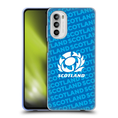Scotland Rugby Graphics Logo Blue Soft Gel Case for Motorola Moto G52