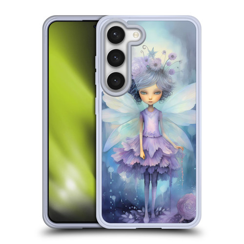 Haroulita Whimsical Purple Hair Fairy Soft Gel Case for Samsung Galaxy S23 5G