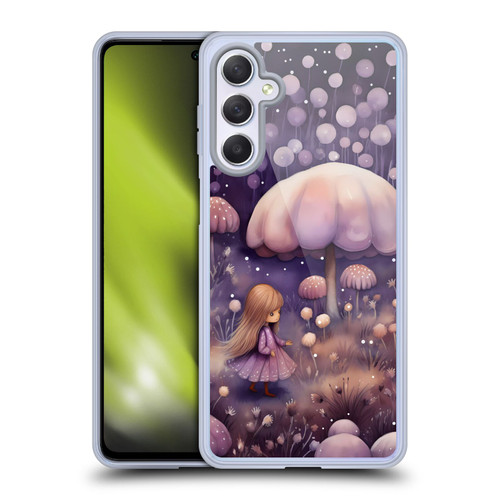 Haroulita Whimsical Girl And Mushroom Soft Gel Case for Samsung Galaxy M54 5G
