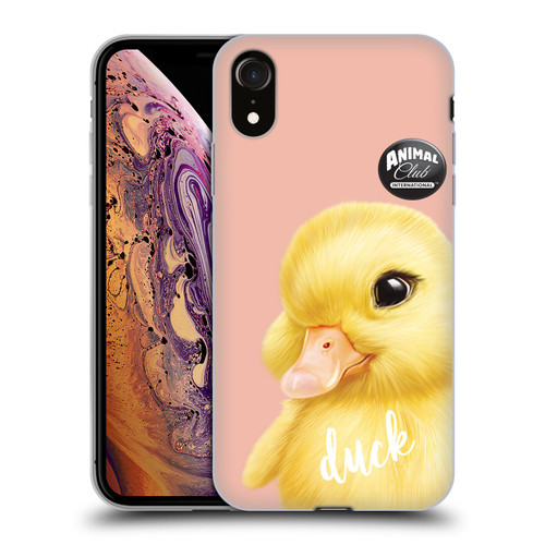 Animal Club International Faces Duck Soft Gel Case for Apple iPhone XR