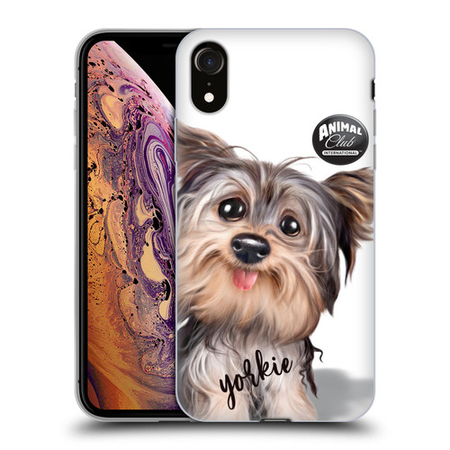 Animal Club International Faces Yorkie Soft Gel Case for Apple iPhone XR