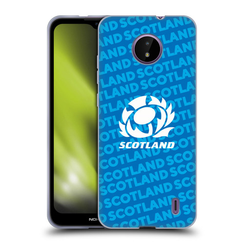 Scotland Rugby Graphics Logo Blue Soft Gel Case for Nokia C10 / C20