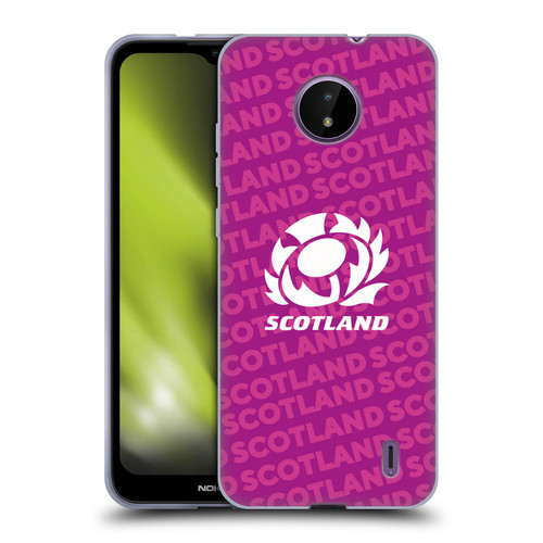 Scotland Rugby Graphics Logo Purple Soft Gel Case for Nokia C10 / C20