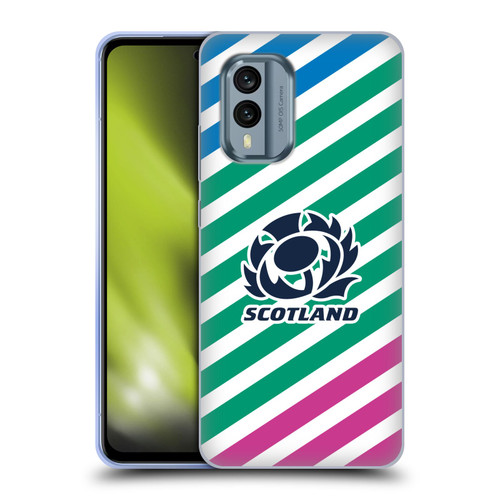 Scotland Rugby Graphics Lines Soft Gel Case for Nokia X30