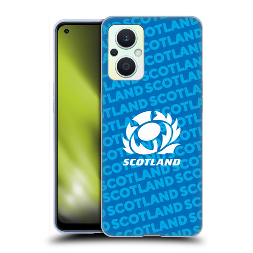Scotland Rugby Graphics Logo Blue Soft Gel Case for OPPO Reno8 Lite