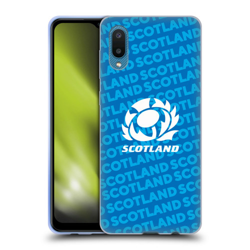 Scotland Rugby Graphics Logo Blue Soft Gel Case for Samsung Galaxy A02/M02 (2021)