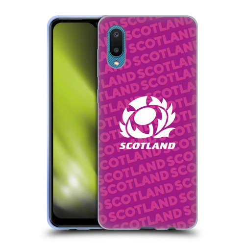 Scotland Rugby Graphics Logo Purple Soft Gel Case for Samsung Galaxy A02/M02 (2021)