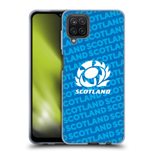 Scotland Rugby Graphics Logo Blue Soft Gel Case for Samsung Galaxy A12 (2020)