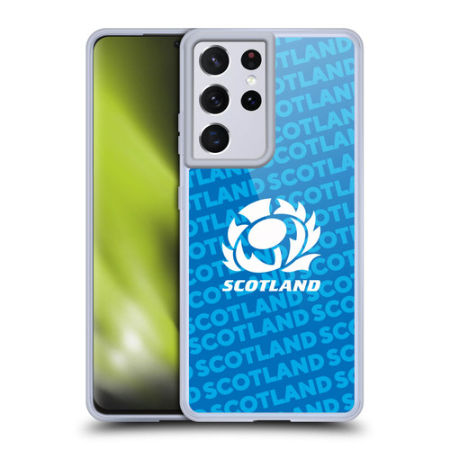 Scotland Rugby Graphics Logo Blue Soft Gel Case for Samsung Galaxy S21 Ultra 5G