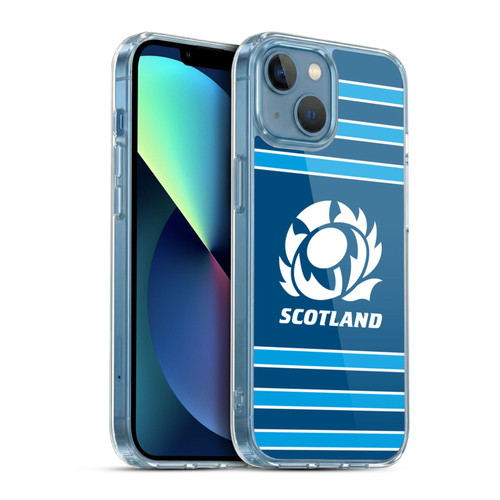 Scotland Rugby Logo 2 Stripes Soft Gel Case for Apple iPhone 13 Mini