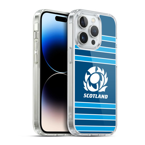 Scotland Rugby Logo 2 Stripes Soft Gel Case for Apple iPhone 13 Pro