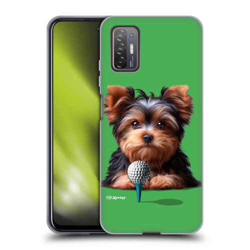 P.D. Moreno Sport Puppies Yorkshire Terrier Golf Soft Gel Case for HTC Desire 21 Pro 5G