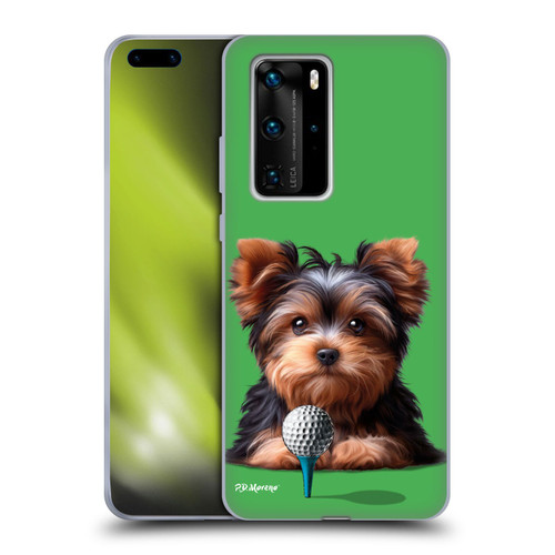 P.D. Moreno Sport Puppies Yorkshire Terrier Golf Soft Gel Case for Huawei P40 Pro / P40 Pro Plus 5G