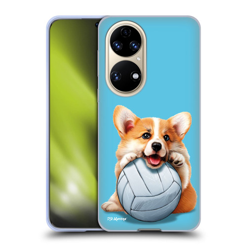 P.D. Moreno Sport Puppies Corgi Volleyball Soft Gel Case for Huawei P50