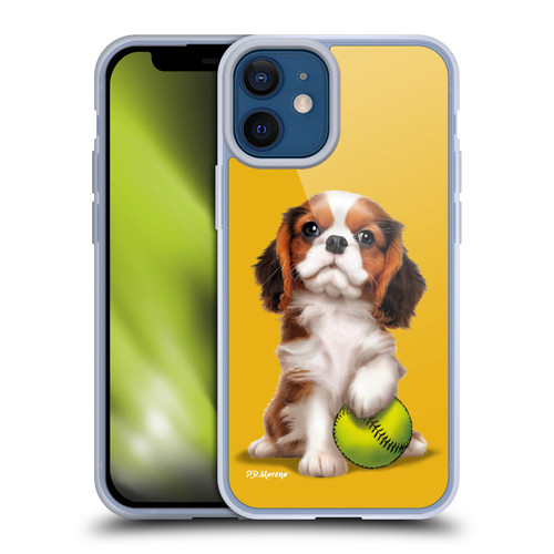 P.D. Moreno Sport Puppies Cavalier King Charles Baseball Soft Gel Case for Apple iPhone 12 Mini
