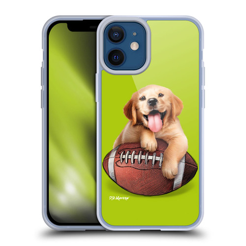P.D. Moreno Sport Puppies Golden Retriever Football Soft Gel Case for Apple iPhone 12 Mini