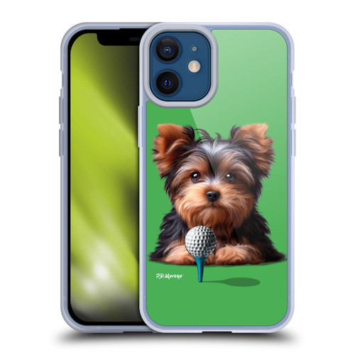 P.D. Moreno Sport Puppies Yorkshire Terrier Golf Soft Gel Case for Apple iPhone 12 Mini