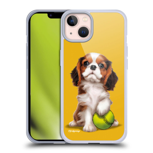 P.D. Moreno Sport Puppies Cavalier King Charles Baseball Soft Gel Case for Apple iPhone 13