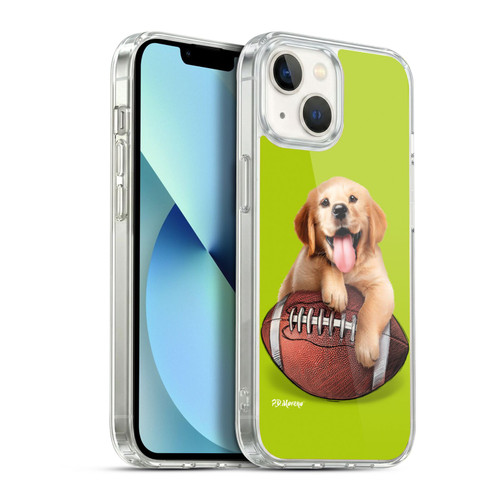 P.D. Moreno Sport Puppies Golden Retriever Football Soft Gel Case for Apple iPhone 13