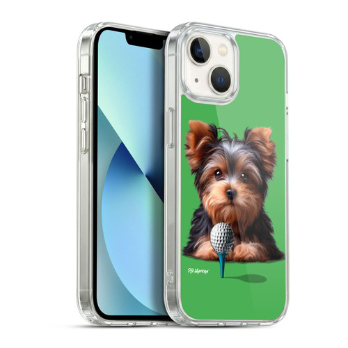 P.D. Moreno Sport Puppies Yorkshire Terrier Golf Soft Gel Case for Apple iPhone 13