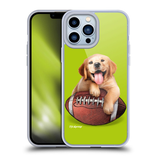 P.D. Moreno Sport Puppies Golden Retriever Football Soft Gel Case for Apple iPhone 13 Pro Max