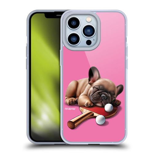 P.D. Moreno Sport Puppies French Bulldog Ping Pong Soft Gel Case for Apple iPhone 13 Pro