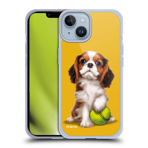 P.D. Moreno Sport Puppies Cavalier King Charles Baseball Soft Gel Case for Apple iPhone 14