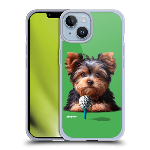 P.D. Moreno Sport Puppies Yorkshire Terrier Golf Soft Gel Case for Apple iPhone 14