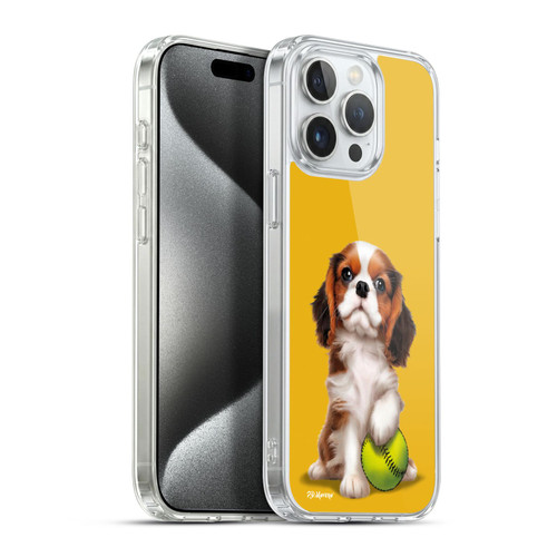 P.D. Moreno Sport Puppies Cavalier King Charles Baseball Soft Gel Case for Apple iPhone 15 Pro Max & MagSafe