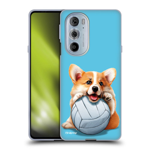 P.D. Moreno Sport Puppies Corgi Volleyball Soft Gel Case for Motorola Edge X30