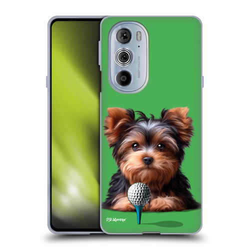 P.D. Moreno Sport Puppies Yorkshire Terrier Golf Soft Gel Case for Motorola Edge X30