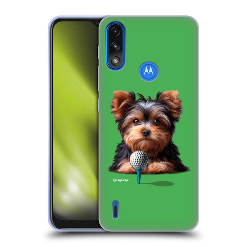 P.D. Moreno Sport Puppies Yorkshire Terrier Golf Soft Gel Case for Motorola Moto E7 Power / Moto E7i Power