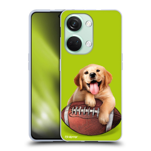 P.D. Moreno Sport Puppies Golden Retriever Football Soft Gel Case for OnePlus Nord 3 5G