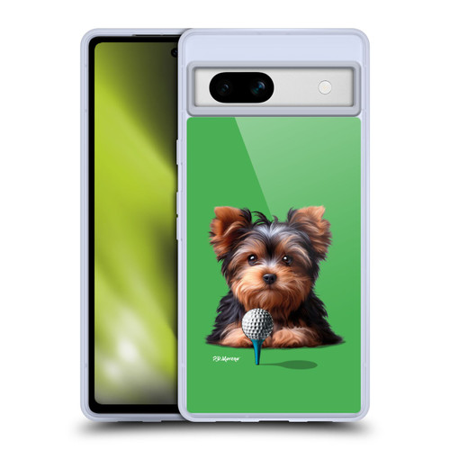 P.D. Moreno Sport Puppies Yorkshire Terrier Golf Soft Gel Case for Google Pixel 7a