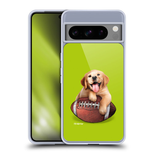 P.D. Moreno Sport Puppies Golden Retriever Football Soft Gel Case for Google Pixel 8 Pro