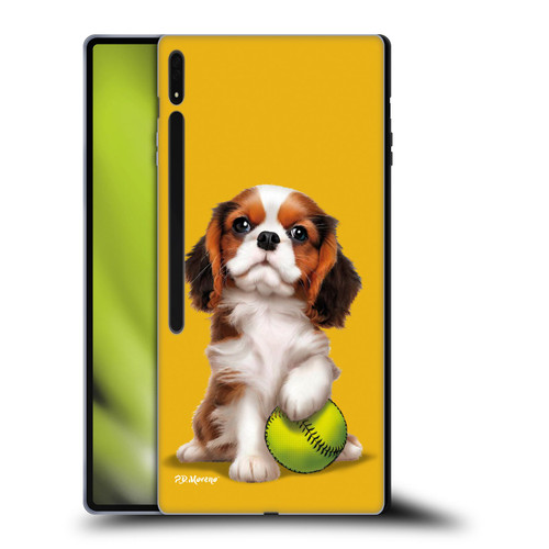 P.D. Moreno Sport Puppies Cavalier King Charles Baseball Soft Gel Case for Samsung Galaxy Tab S8 Ultra