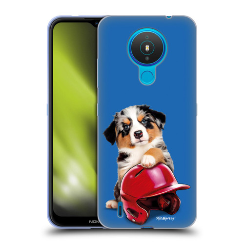 P.D. Moreno Sport Puppies Australian Shepherd Helmet Soft Gel Case for Nokia 1.4